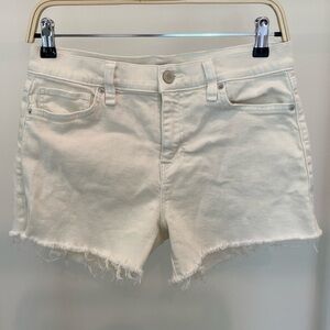 Hudson Jeans Gemma Denim Shorts - 26 Novelty Egret (Cream)